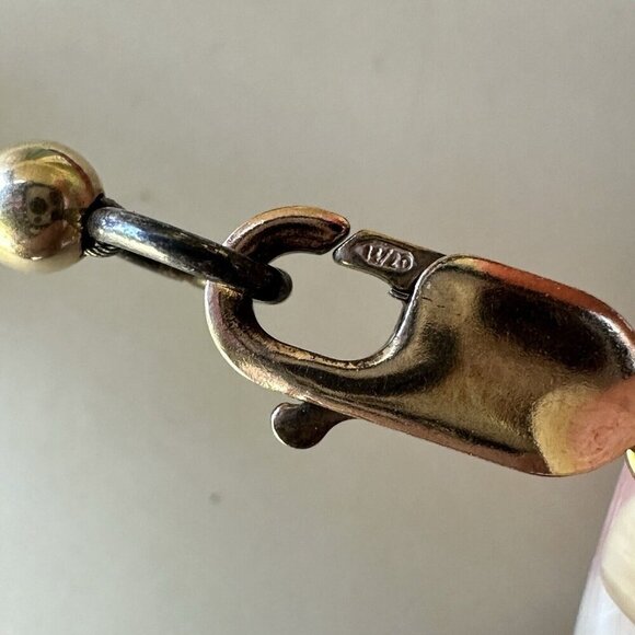 VTG Faceted Red Crystal Abalone Shell Spacer Beads Necklace Fashion Jewelry 18"‎ - Picture 7 of 8